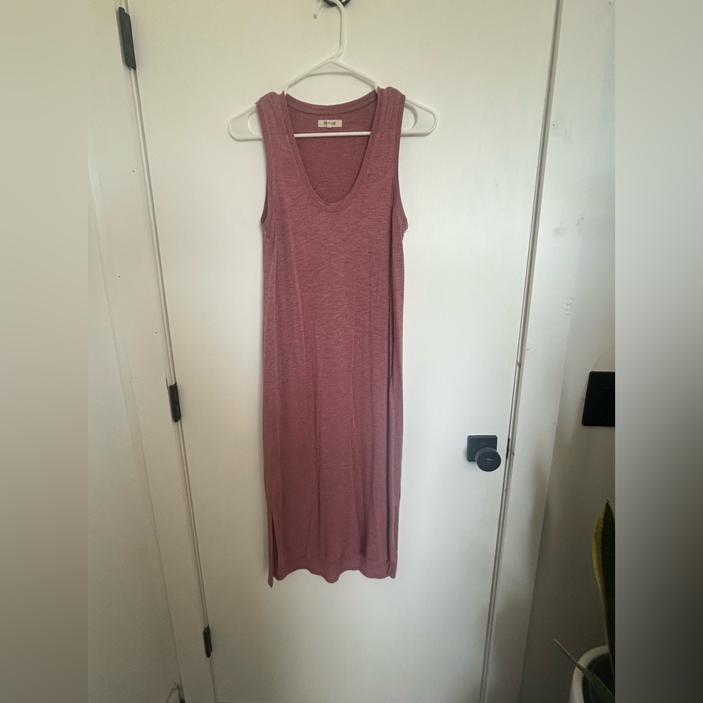 Madewell Sleeveless Rose Midi Dress